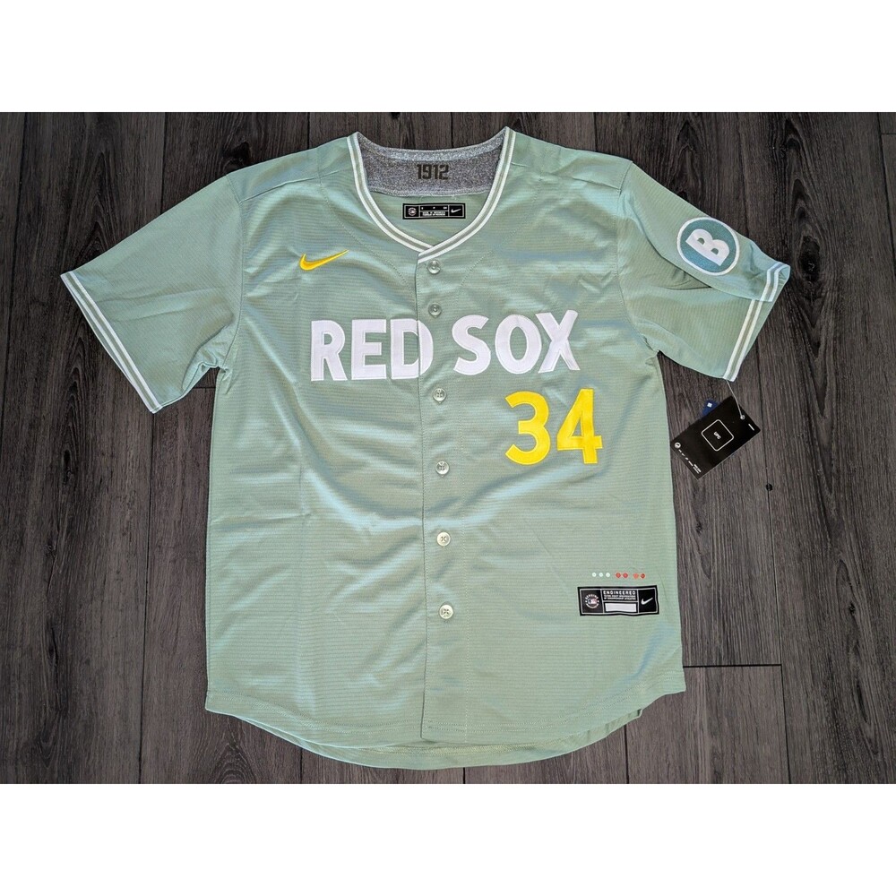David Ortiz #34 Boston Red Sox 2025 City Connect Jersey Green Monster Small ⚾